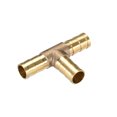 thumbnail image 3 of 10mm or 3/8" ID Brass Barb Splicer Fitting,T-Shaped 3Way,Barb Hose Fitting Air Gas Water Fuel,Barbed Tee Connector,2pcs, 3 of 3