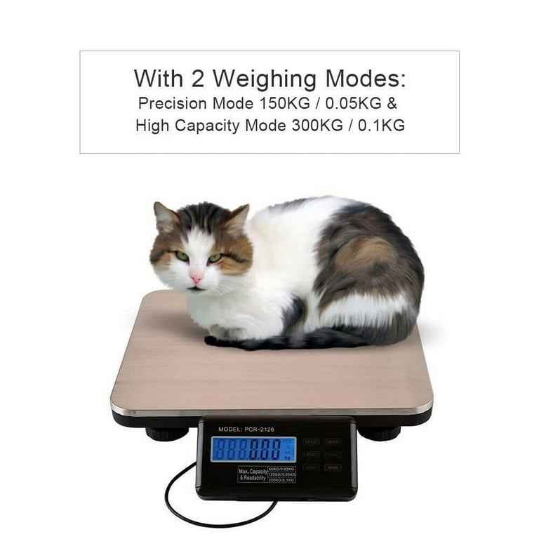 Miumaeov Postal Scale Pet Scale Dog Scales for Large Breed Shipping Scale  for Packages Digital Livestock Scale Stainless Steel Platform Electronic