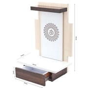 Extra Large Handmade Pooja Mandir Temple with LED Lights for Home and Office Home Temple Puja Mandir Home & Office mandir 60*36*24 H*W*L