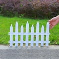 thumbnail image 4 of White Plastic Garden Fence, Decorative Picket Fence Edging for Lawns Flowerbeds Plant Borders, Outdoor Landscape Border Fence for Yard Patio Garden Decoration, 4 of 6