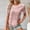 Pink, variant on Women's Lace Top Crochet Crew Neck Short Sleeve Fashion Summer Loose Tee Casual T Shirt Summer Casual Tops for Women Was Out Long Sleeve Womens Athletic Shirts Short Sleeve Turtle Neck Long Sleeve