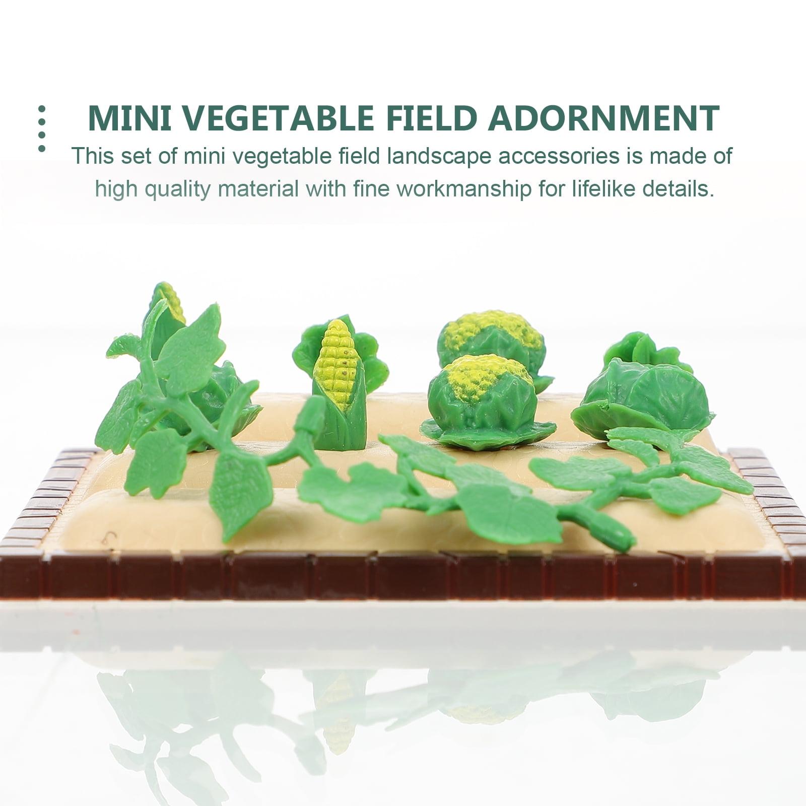 Mini landscape model 1 Set Mini Landscape Decor Vegetable Field Model