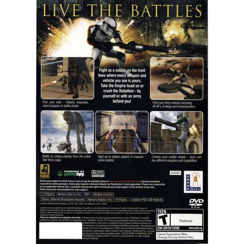 Chaiselong overskæg fætter Star Wars Battlefront - PlayStation 2 - Walmart.com