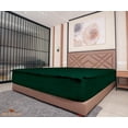 thumbnail image 2 of Zip-On Fitted Sheet Set - Designed for Mattresses with Up to 8" Inch Deep Pockets - Includes 1 Fitted Sheet Base and 2 Zip-On Sheets Queen Size - 600 TC - Teal Green Color, 2 of 4