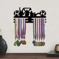 thumbnail image 1 of Colgador de exhibición de medallas, organizador de medallas, decoración de pared versátil, fácil de instalar, estante para medallas montado en 30x1439cm, 1 of 7