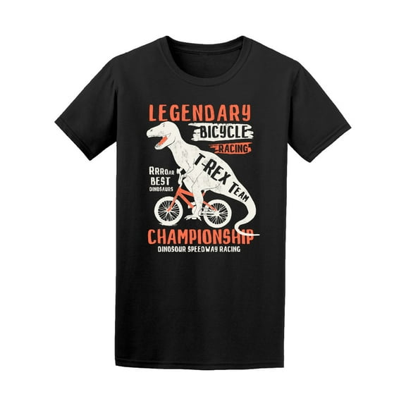Bicycle Racing Dinosaur Tee Men's -Image by Shutterstock