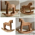 thumbnail image 3 of Wooden Rocking Horse Beige Home Owners Living Room 1Pack 7.5X6.3X2.4In, 3 of 5