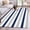 Blue, variant on 2'x6' Rug Runners for Hallways Kitchen, Aqua Ombre Grey Striped Non Slip Entryway Beside Floor Carpet Runner, Farmhouse Stripe Modern Washable Laundry Room Bedroom Throw Rugs Mat for Family Pet