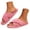 Pink, variant on House Slippers for Women Open Toe Cross Band Soft Plush Memory Foam Slip on Indoor Outdoor Shoes