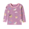 thumbnail image 6 of WIBACKER 2-7 Years Toddler and Little Girls' Long Sleeve Pajamas Set Cotton Top and Pants 2 Piece Sleepwear Pjs - Unicorn, 6 of 13