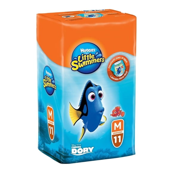Pañales Huggies Little Swimmers talla 4 mediana 11 pzas