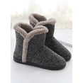 thumbnail image 3 of Woobling Men's Winter Warm Ankle Boots Slippers Plush Indoor Floor Thermal Shoes Non-Slip, 3 of 5