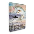 thumbnail image 2 of Stupell Gone Fishin' Bass Angler Marine Life Landscape Painting Gallery Wrapped Canvas Print Wall Art, 2 of 5