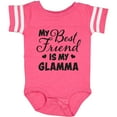 thumbnail image 3 of Inktastic My Best Friend is My Glamma with Hearts Boys or Girls Baby Bodysuit, 3 of 5