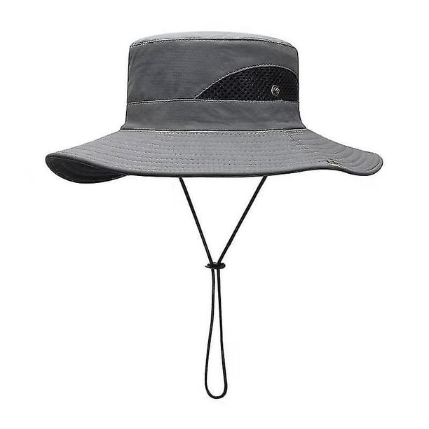 Men's Summer Wide Brim Sun Hat Uv Protection Sunscreen Folding Hat