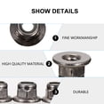 thumbnail image 3 of MasteelfCA 50pcs Stainless Steel Hex Screw Nut Socket Head Flange Nylon Lock Nuts, 3 of 7