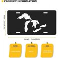 thumbnail image 6 of License Plate State of Michigan Great Lakes Decorative Car Front License Plate,Vanity Tag,Metal Car Plate,Aluminum Novelty License Plate for Men/Women/Boy/Girls Car,6 X 12inch, 6 of 10