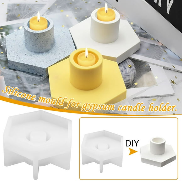 Summer Savings Kcavykas Kitchen Goodies,Hexagonal Rod Candle Silicone Mold Long Rod Gypsum Candle Mould