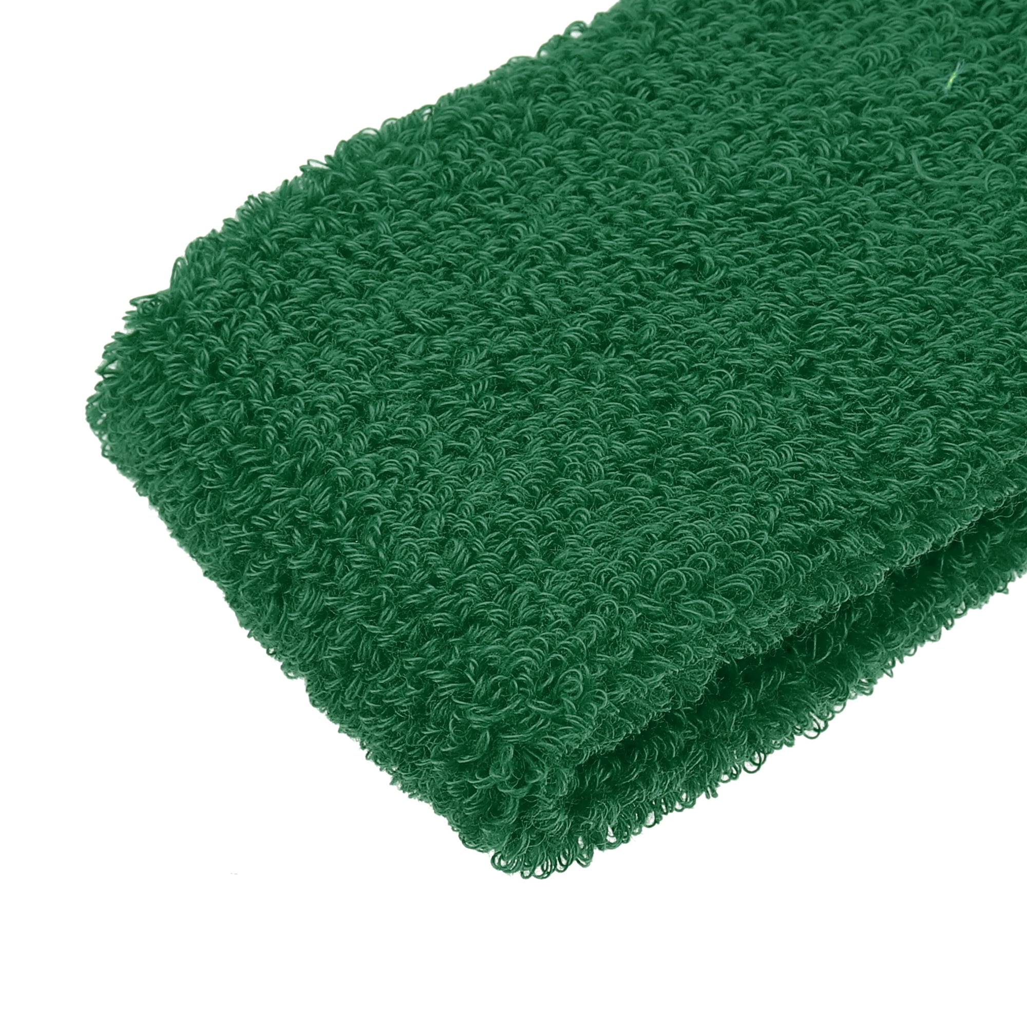 Unique Bargains 3 Pcs Sport Headband Wristband Sweatband Cotton Blend Grass Green