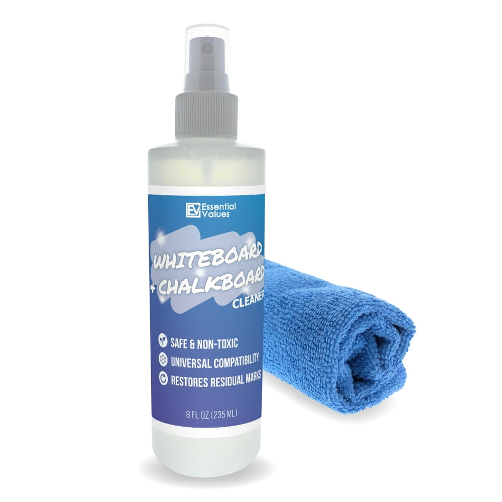Whiteboard Cleaner Spray, Dry Erase & Chalkboard Cleaning Kit, 8oz