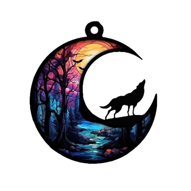 CSChome Pet Pendant 1 Set Pet Pendant Unique Exquisite Workmanship Acrylic Suncatcher Beautiful Pet Sympathy Gift