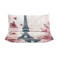 thumbnail image 4 of Duvet Cover Queen Size Eiffel Tower 3 Pcs Duvet Cover Set Bedding Sets Queen Soft Breathable, 4 of 6