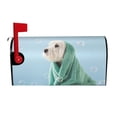thumbnail image 2 of Fotbe Dog Wrapped in Towel Mailbox Covers Post Letter Box Cover Garden Decor Standard Size-25.5x21 in, 2 of 9