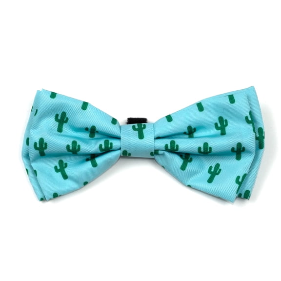 The Worthy Dog Cactus Bow Tie Adjustable Collar Attachment Accessory
