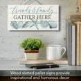 thumbnail image 2 of CounterArt "Friends & Family Gather Here" Beach Slatted Pallet Wood Sign 12" by 6", 2 of 7