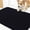 Black-Solid-30" X 17", variant on 30" X 20" Atlantic Blue Paw Print Chenille Doormat For Muddy Paws