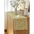 thumbnail image 5 of Table Runner 36 Inches Long for Kitchen Dining, Yelllow Floral Dresser Scarf Farmhouse, Dining Table Decorations for Wedding/Parties, Vintage Rustic Plants Flowers Spring 13 x 36 In, 5 of 8