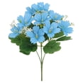 thumbnail image 2 of Clearance Under $3 Artificial Flower Bouquet Faux Flower Bundle Abs For Living Room Vase Filler Wedding Arch Arrangement Blue (1Pc), 2 of 9