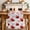 Red, variant on Red Roses Table Runner - 70 Inch Long Valentine's Day Floral Love White Country Cotton and Linen Blended Dress Scarves Farmhouse Table Runner for Kitchen Dining, Coffee Table, 13" x 70"
