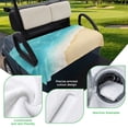 thumbnail image 5 of Golf Cart Seat Covers for 2 Seater, Aqua Blue Beach Soft Microfiber Cart Seat Towel Blanket, Summer Seaside Ombre Absorbent Breathable Non Slip Bench Seats Protector for Golf Course 51"x31", 5 of 9