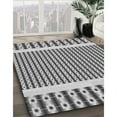 thumbnail image 3 of Ahgly Company Machine Washable Indoor Rectangle Transitional Platinum Silver Gray Area Rugs, 7' x 10', 3 of 7
