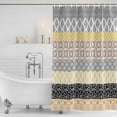 thumbnail image 4 of Boho Waterproof Fabric Shower Curtain,Colorful Striped Modern Geometric Abstract Art Ethnic Waterproof Fabric Shower Curtain for Bathroom Bathtubs Shower Curtains with 12 Hooks Standard 60x72, 4 of 8