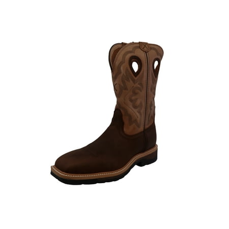 

Twisted X Men s Lite Cowboy Work Crazy Horse/Hazel Mid-Top Leather Western Boots