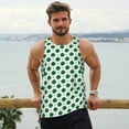 thumbnail image 6 of Logiee St. Patrick’s day Print Men's Workout Tank Top,Quick Dry Workout Tank Top,Gym Muscle Tee,Fitness Bodybuilding Sleeveless T Shirt-4X-Large, 6 of 7