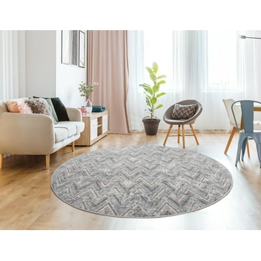 United Weavers of America Modern, Transitional Chevron Area Rug, 7.83' x 7.83'