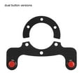 thumbnail image 3 of 1 Set Acrylic and Carbon Fiber Steering Wheel Horn Button for   Nardi  6  Steering Wheel, 3 of 8