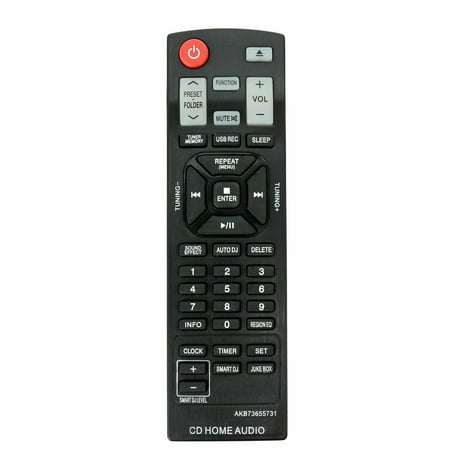 New AKB73655731 Replacement Remote Control for LG CD Home Audio
