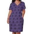 thumbnail image 2 of Vestido holgado con bolsillos de Haunted Mansion, vestido, vestidos, ropa de mujer, vestido de noche, vestido largo de verano para mujer, 2 of 6