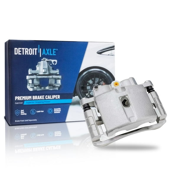 Detroit Axle - Rear Right Brake Caliper w/Bracket Replacement for Chevrolet GMC Silverado Sierra 1500 2500 3500 HD Classic Hummer H2