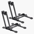 thumbnail image 1 of KFFKFF Bike Racks 2 Pack, Fits 20 to 29 Inch Mountain & Road Bikes, Alloy Steel Rust-Resistant Bike Floor Stand Rack, Foldable Bicycle Stand for Entryway, Garage, 1 of 9