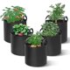 thumbnail image 2 of Bolsas de cultivo de patatas de 10 galones, paquete de 6, bolsa de plantación de jardín con ventana de dos lados con mango duradero, macetas de tela no tejida gruesa bolsas de cultivo de ver, 2 of 5