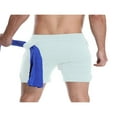 thumbnail image 3 of MesaSe Men Casual Sports Shorts  Quick-drying Solid Color Running Training Fitness Short Pants with Pockets, 3 of 4