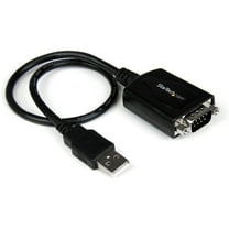 StarTech 1' USB to RS232 Serial DB9 Adapter Cable with COM Retention