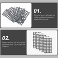 thumbnail image 3 of Fuzhong-6 .0 mm Marqueur de Scan 3D Point de Référence, Cibles de Positionnement avec Noir pour 3D, Marqueurs Diffus pour Scanner 3D (5 Feuilles), 3 of 4