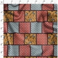 thumbnail image 3 of Soimoi Pure Silk Orange Fabric By the Yard - 42 Inch Wide - Patchwork Patchwork Theme Geometric Material - Artistic and Modern Patterns for Various Uses Printed Fabric, 3 of 6