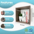 thumbnail image 6 of Kaboon Wall Mount Cube Shelf Set of 2, 12.5x12.5x7.87, Model-Cube-Shelf, Eucalyptus, 6 of 7